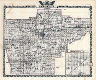 Sangamon County Map, Illinois State Atlas 1876